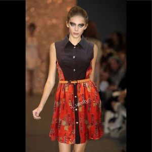 Designer Inspired Collared Dress Classy Size S